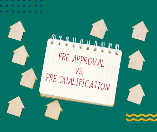 Pre-approval vs Pre-qualification graphic